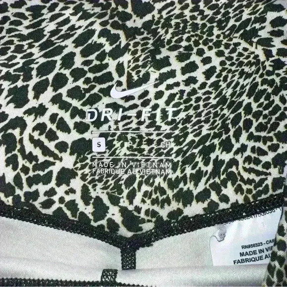 Nike Women's CK3072-010 Training One Tight 7/8 Leggings Leopard Print Size S - Picture 4 of 7